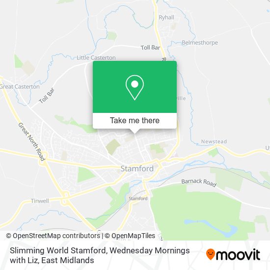 Slimming World Stamford, Wednesday Mornings with Liz map
