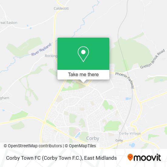Corby Town FC (Corby Town F.C.) map
