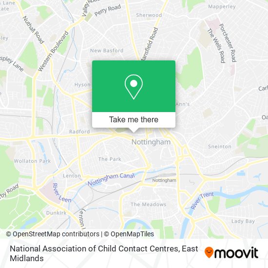 National Association of Child Contact Centres map