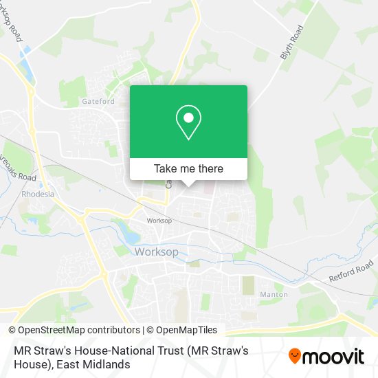 MR Straw's House-National Trust map