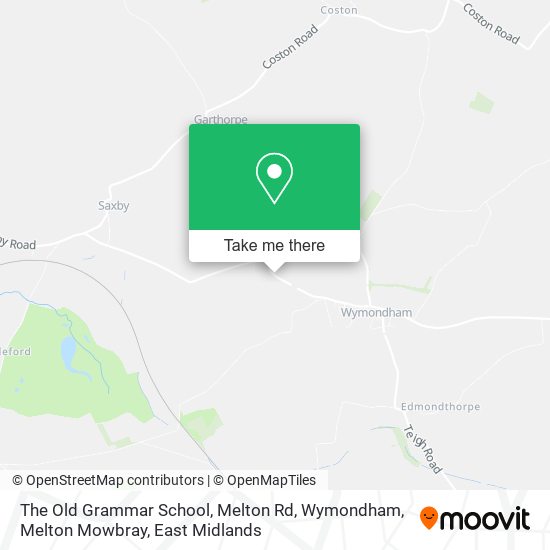 The Old Grammar School, Melton Rd, Wymondham, Melton Mowbray map