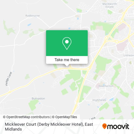 Mickleover Court (Derby Mickleover Hotel) map