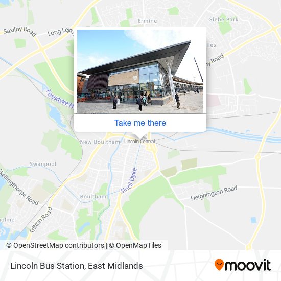 Lincoln Bus Station map