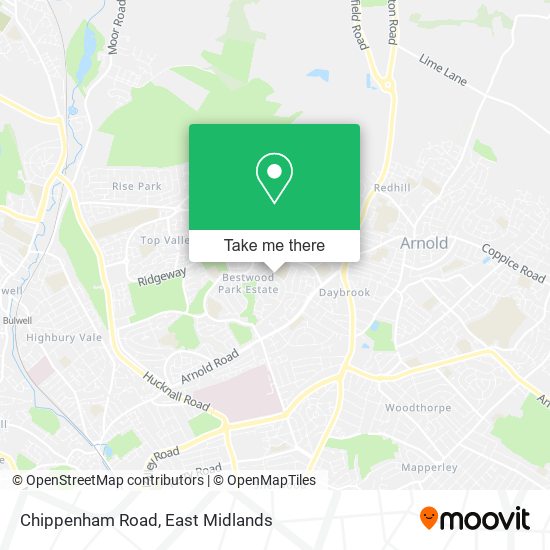 Chippenham Road map