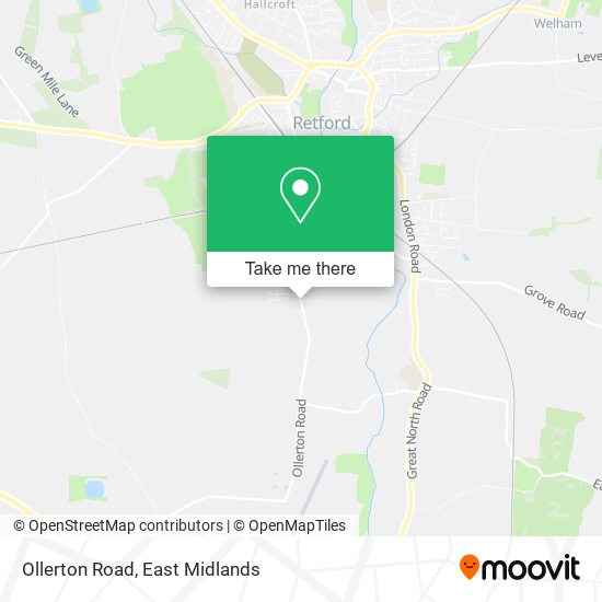 Ollerton Road map