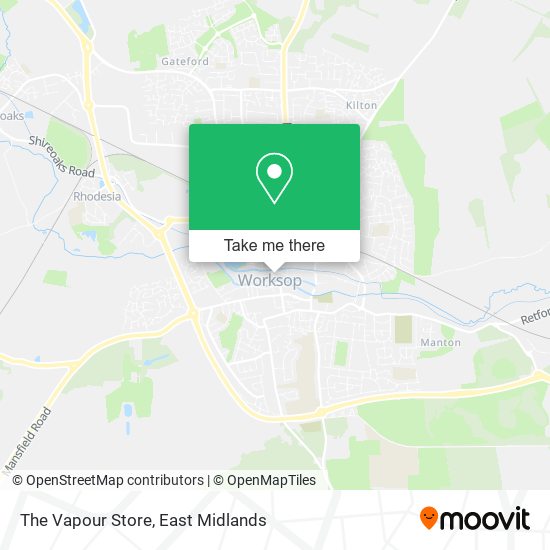The Vapour Store map
