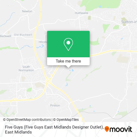 Five Guys (Five Guys East Midlands Designer Outlet) map