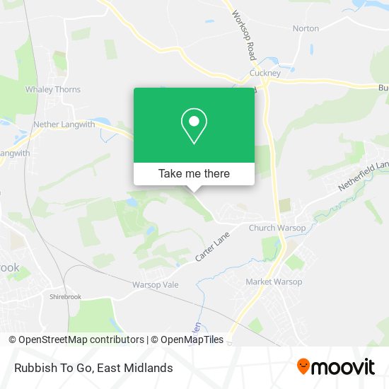 Rubbish To Go map
