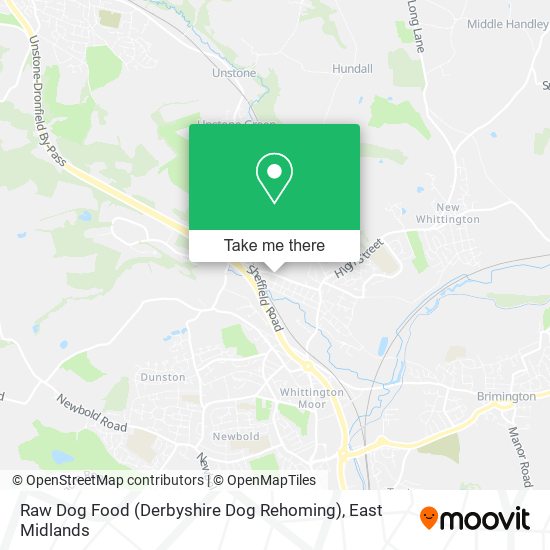 Raw Dog Food (Derbyshire Dog Rehoming) map