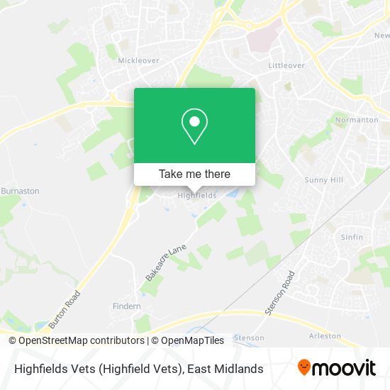 Highfields Vets (Highfield Vets) map