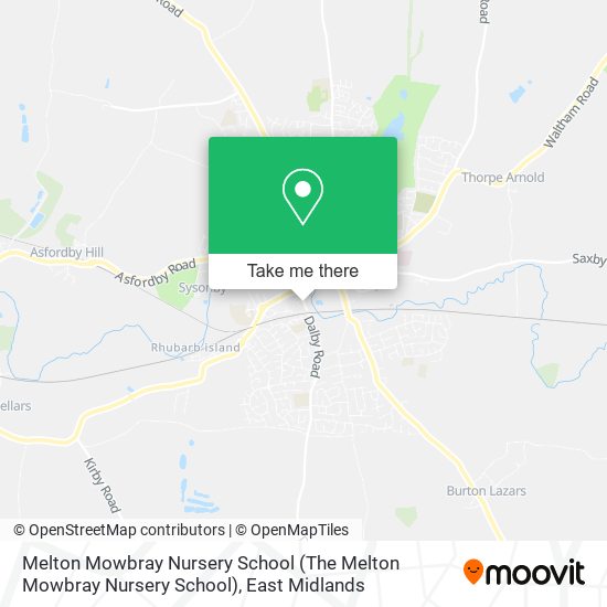 Melton Mowbray Nursery School map