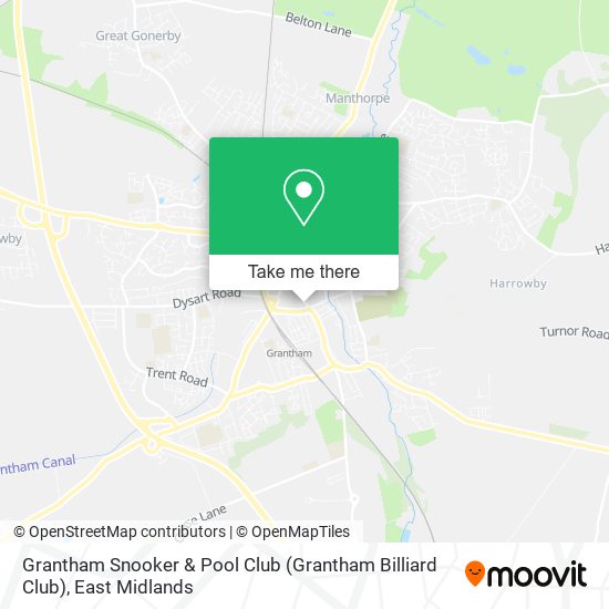 Grantham Snooker & Pool Club (Grantham Billiard Club) map