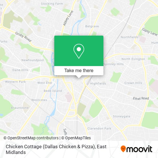 Chicken Cottage (Dallas Chicken & Pizza) map