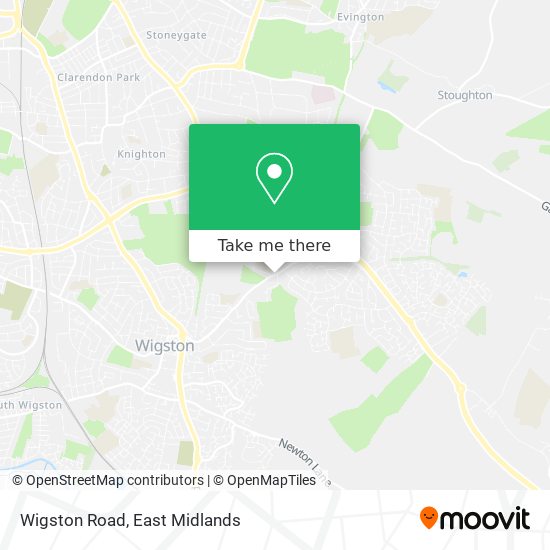 Wigston Road map