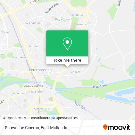 Showcase Cinema map