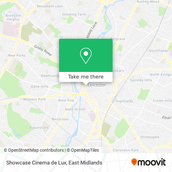 Showcase Cinema de Lux map