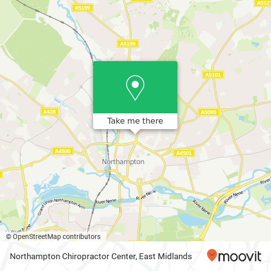 Northampton Chiropractor Center map