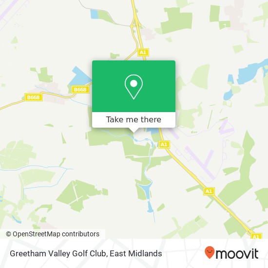 Greetham Valley Golf Club map