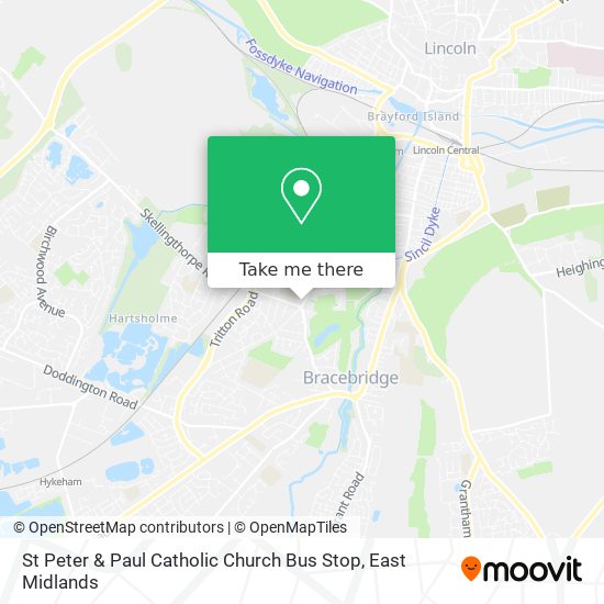 St Peter & Paul Catholic Church Bus Stop map