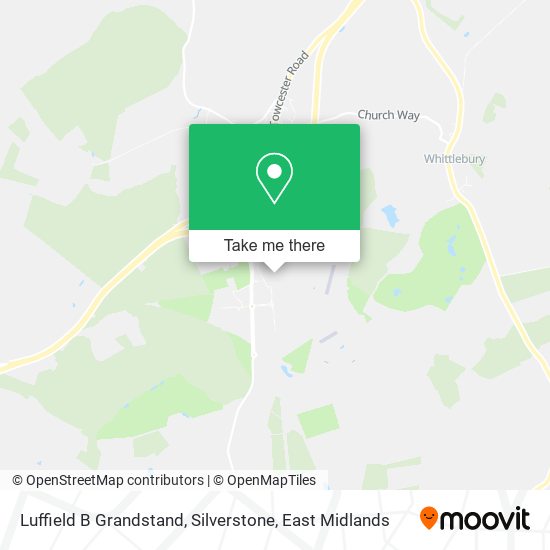 Luffield B Grandstand, Silverstone map