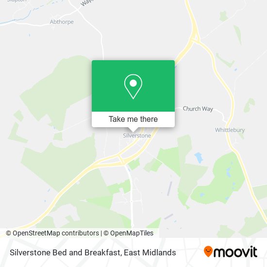 Silverstone Bed and Breakfast map