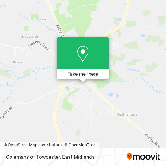 Colemans of Towcester map