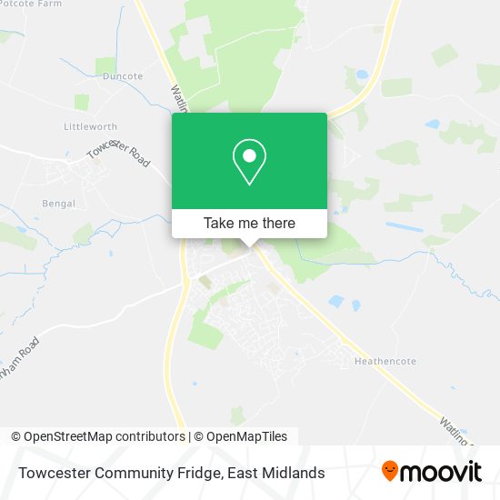 Towcester Community Fridge map