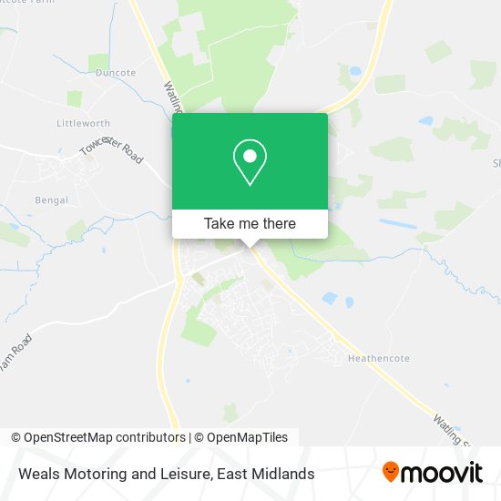 Weals Motoring and Leisure map