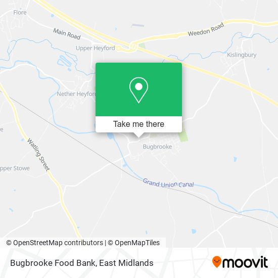 Bugbrooke Food Bank map