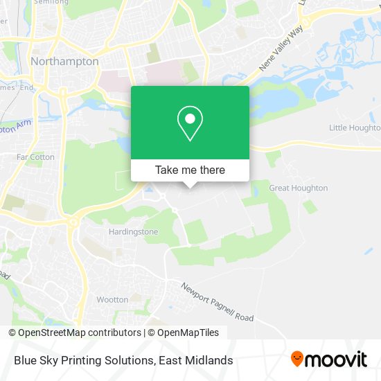 Blue Sky Printing Solutions map