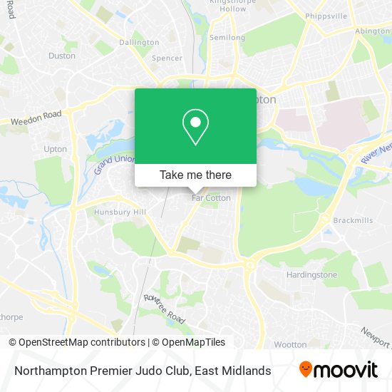 Northampton Premier Judo Club map