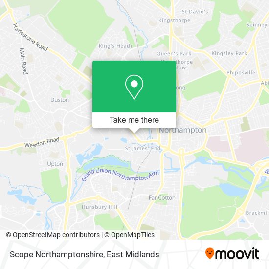 Scope Northamptonshire map