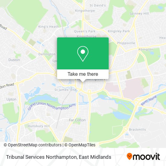 Tribunal Services Northampton map