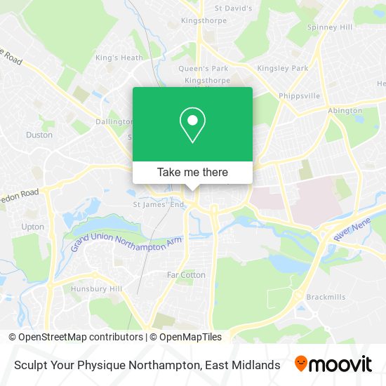 Sculpt Your Physique Northampton map