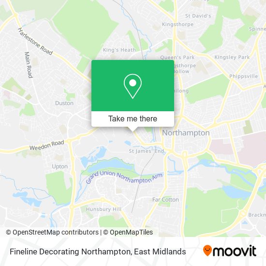Fineline Decorating Northampton map