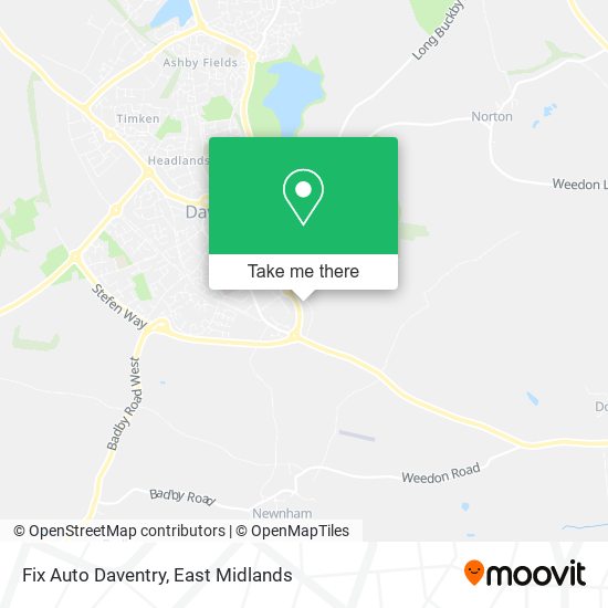 Fix Auto Daventry map