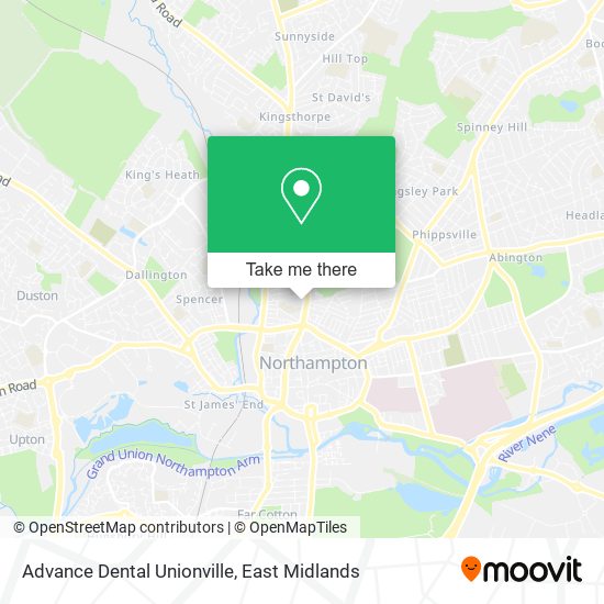 Advance Dental Unionville map