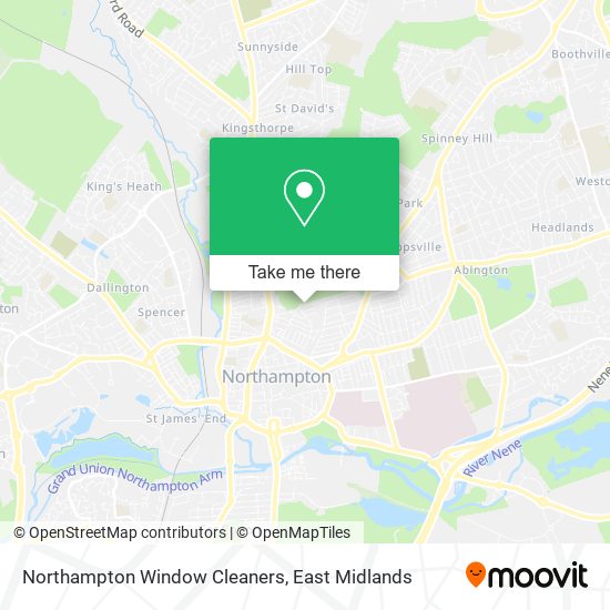 Northampton Window Cleaners map