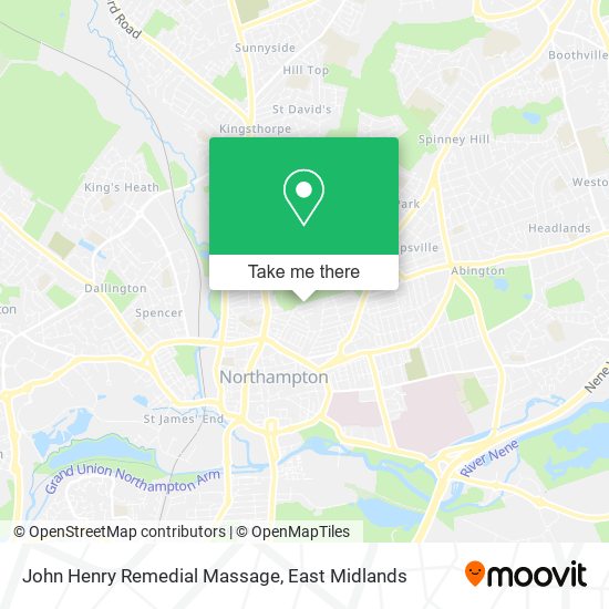 John Henry Remedial Massage map