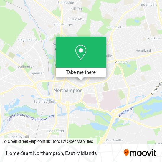 Home-Start Northampton map