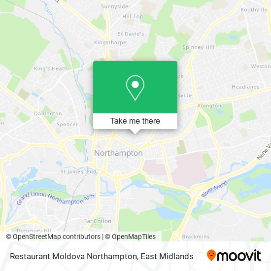 Restaurant Moldova Northampton map