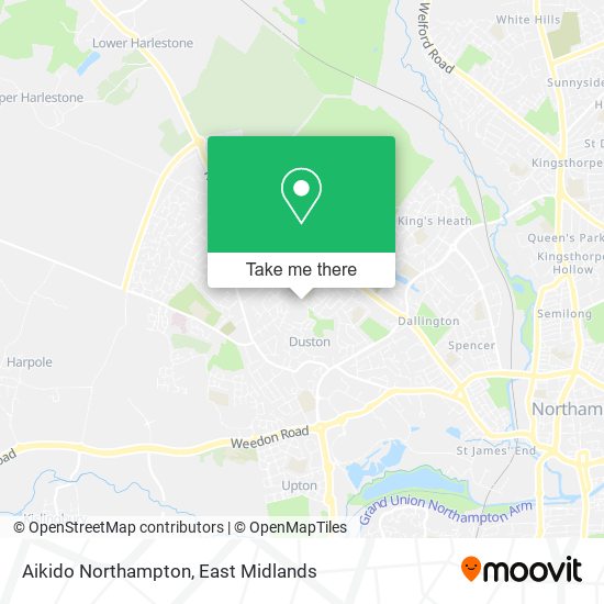 Aikido Northampton map