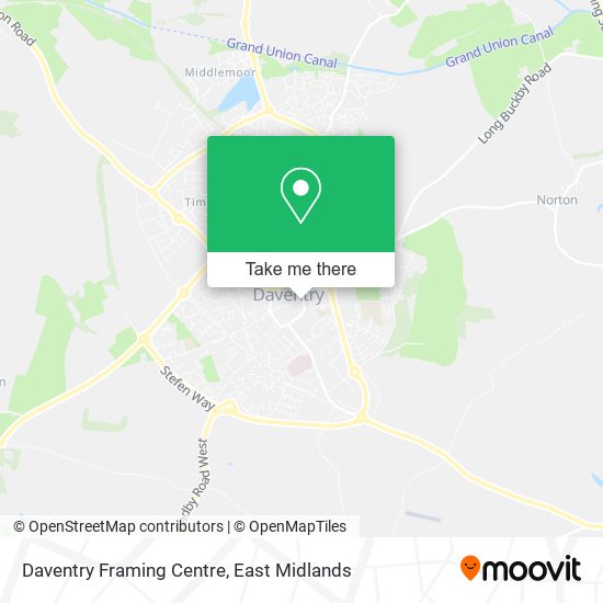 Daventry Framing Centre map