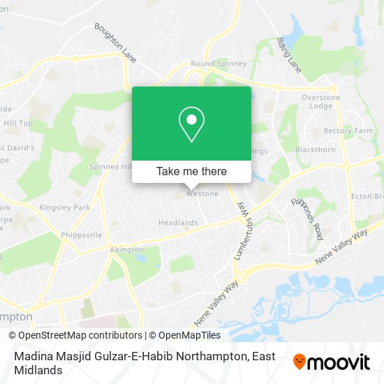 Madina Masjid Gulzar-E-Habib Northampton map
