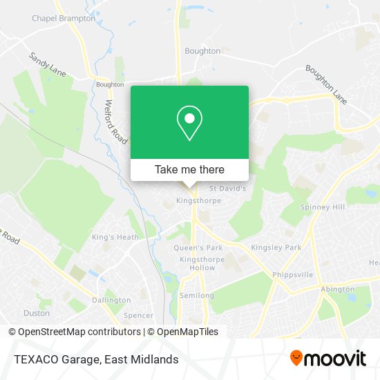 TEXACO Garage map