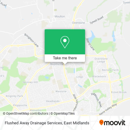 Flushed Away Drainage Services map