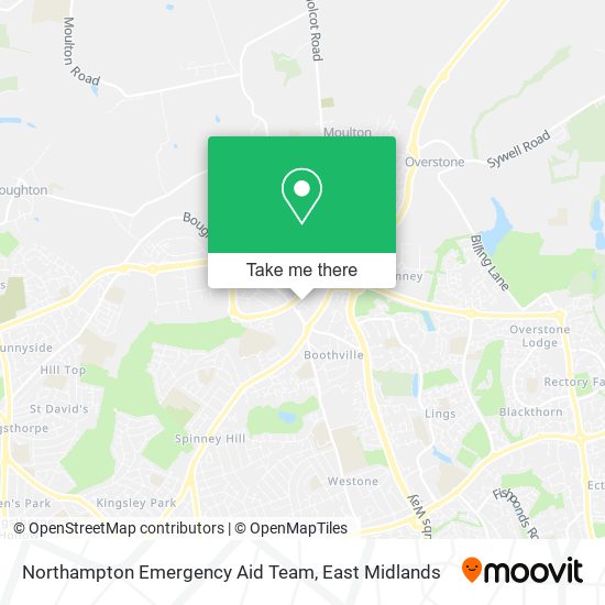 Northampton Emergency Aid Team map