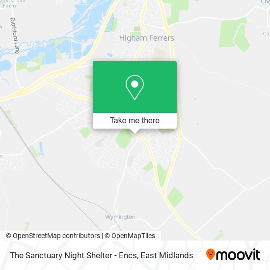 The Sanctuary Night Shelter - Encs map