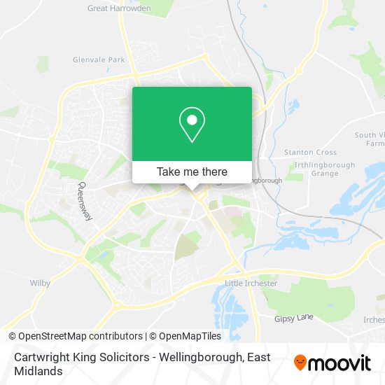 Cartwright King Solicitors - Wellingborough map