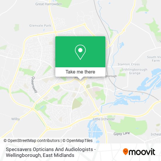 Specsavers Opticians And Audiologists - Wellingborough map